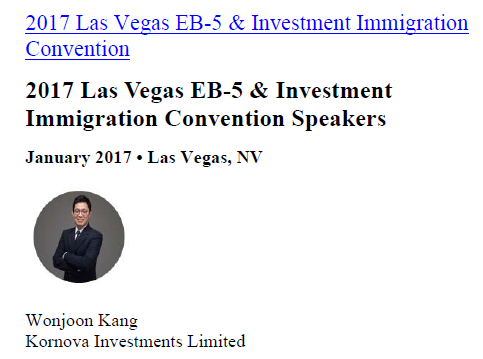 Kornova tư vấn tọa đàm tại hội nghị EB5 hàng đầu thế giới tại Las Vegas