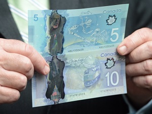 Ngân hàng Canada công bố đồng 5 đô-la và 10 đô-la