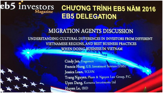 Kornova tư vấn tọa đàm tại hội nghị EB5 hàng đầu Việt Nam