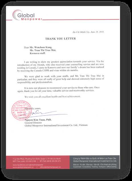 Nguyen Kim Tuan – General Director, Global Manpower International Investments Co. Ltd., Vietnam