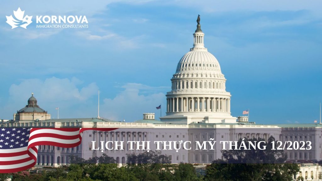 Định Cư Mỹ – Lịch Thị Thực Tháng 12/2023