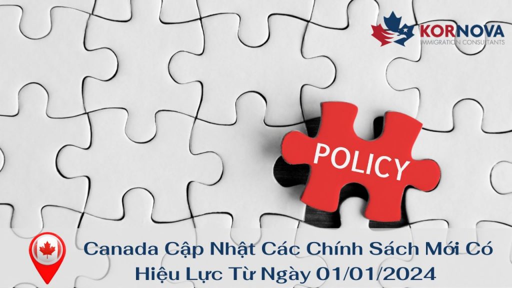 Canada Cập Nhật Các Chính Sách Mới Có Hiệu Lực Từ Ngày 01/01/2024