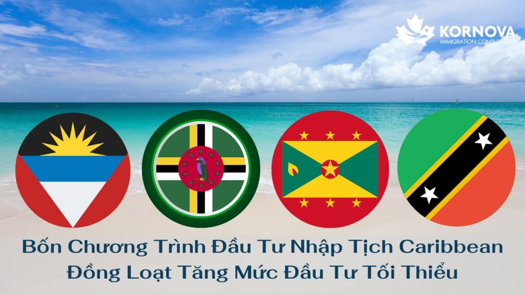 Bốn Chương Trình Đầu Tư Nhập Tịch Caribbean Đồng Loạt Tăng Mức Đầu Tư Tối Thiểu