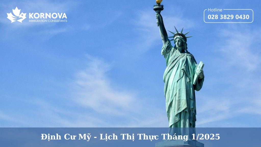 Định Cư Mỹ – Cập Nhật Lịch Thị Thực Tháng 1/2025