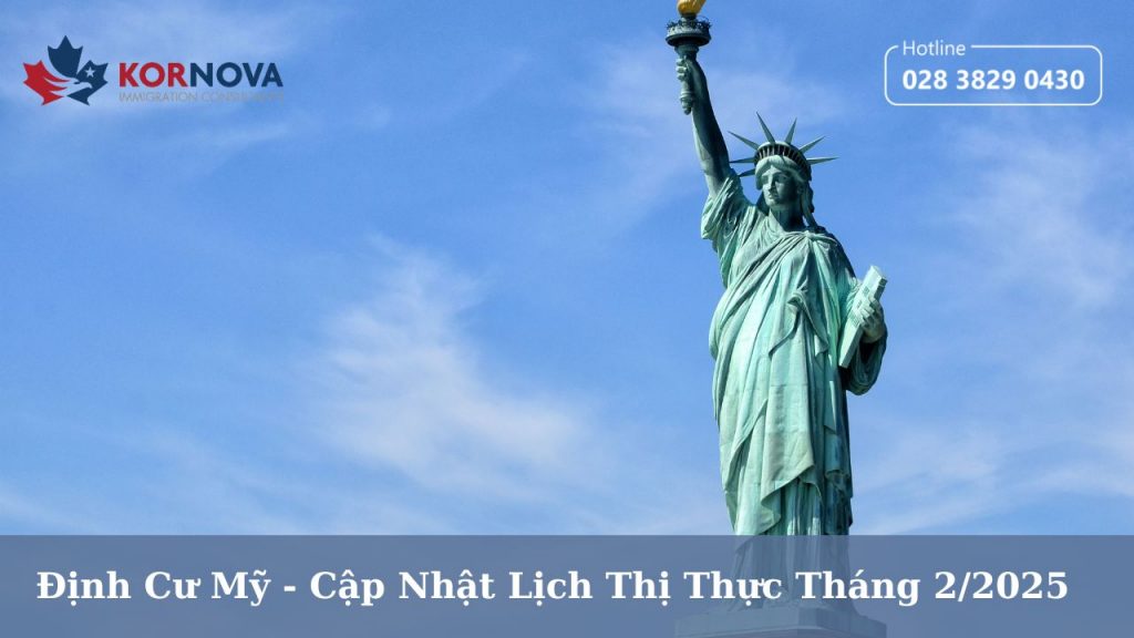 Định Cư Mỹ – Cập Nhật Lịch Thị Thực Tháng 2/2025