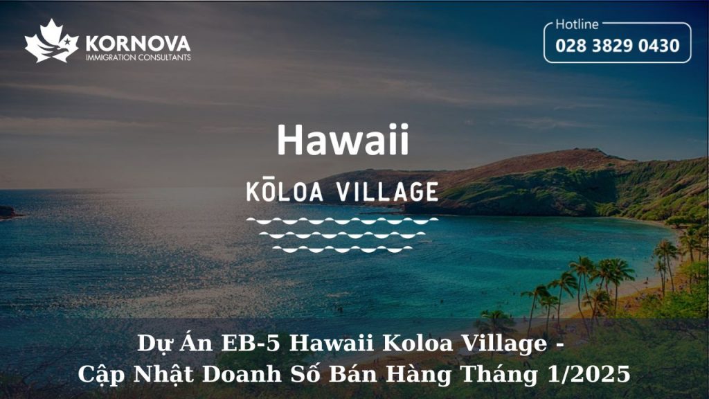 Dự Án EB-5 Hawaii Koloa Village – Cập Nhật Doanh Số Bán Hàng Tháng 1/2025