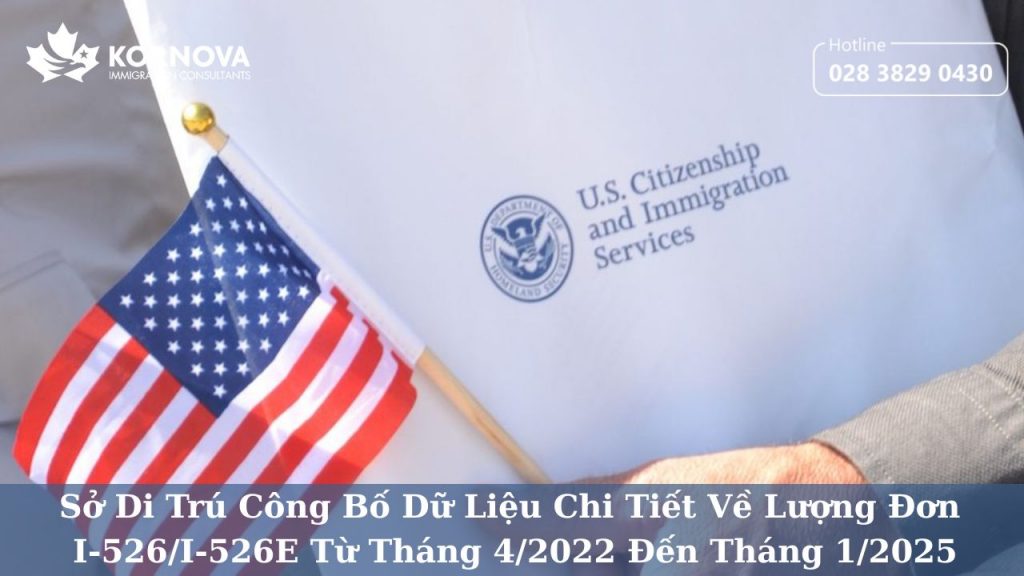 Sở Di Trú Công Bố Dữ Liệu Chi Tiết Về Lượng Đơn I-526/I-526E Từ Tháng 4/2022 Đến Tháng 1/2025
