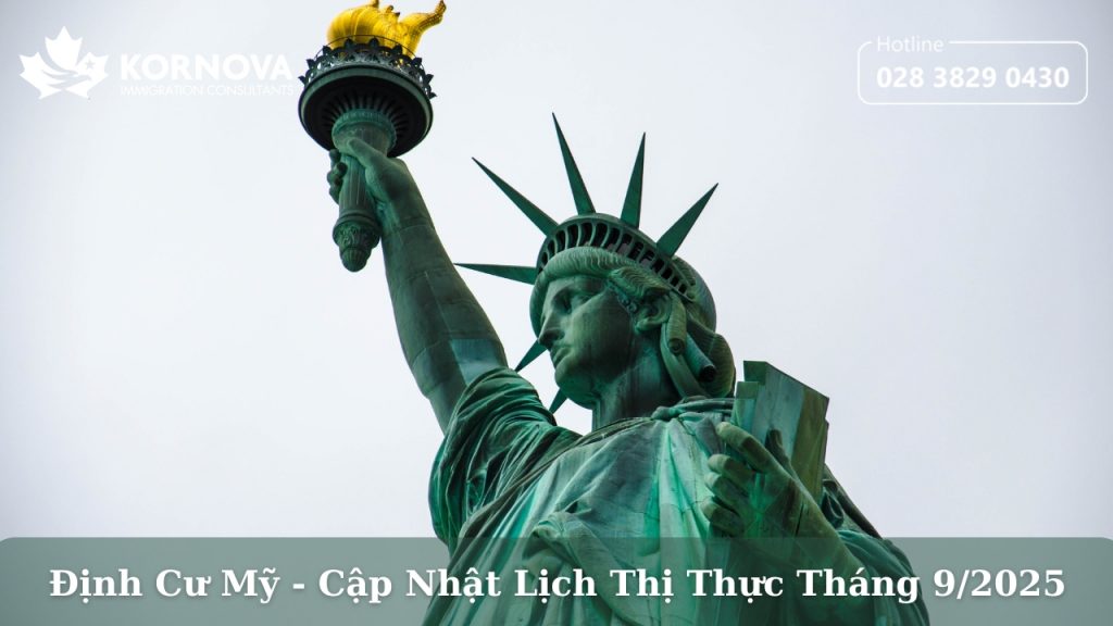 Định Cư Mỹ – Cập Nhật Lịch Thị Thực Tháng 9/2025