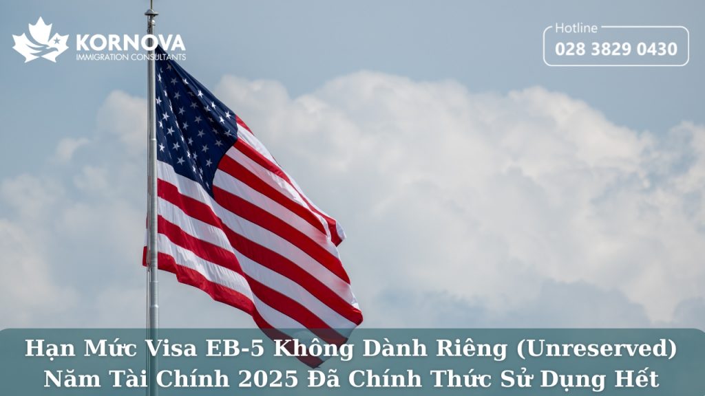 Hạn Mức Visa EB-5 Không Dành Riêng Năm Tài Chính 2025 Đã Được Sử Dụng Hết