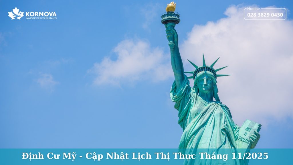 Định Cư Mỹ – Cập Nhật Lịch Thị Thực Tháng 11/2025