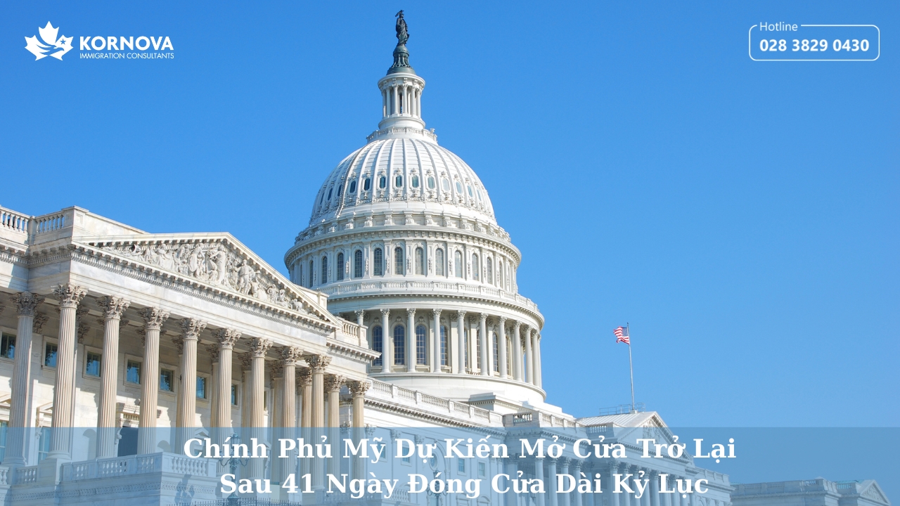 Mỹ Đạt Thỏa Thuận Mở Cửa Lại Chính Phủ Sau 41 Ngày Đóng Cửa Kỷ Lục