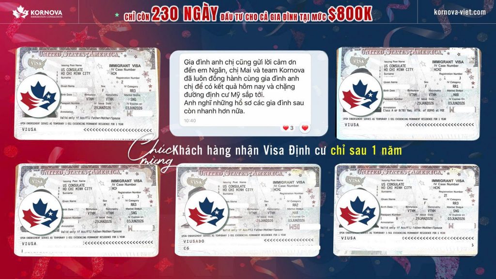 Tin vui dự án Rural Hawaii Koloa Village – gia đình Anh Đ. nhận visa định cư chỉ sau 1 năm