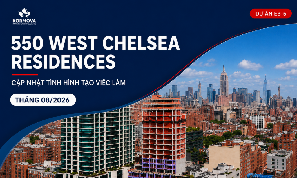 550 West Chelsea vượt ngưỡng việc làm EB-5