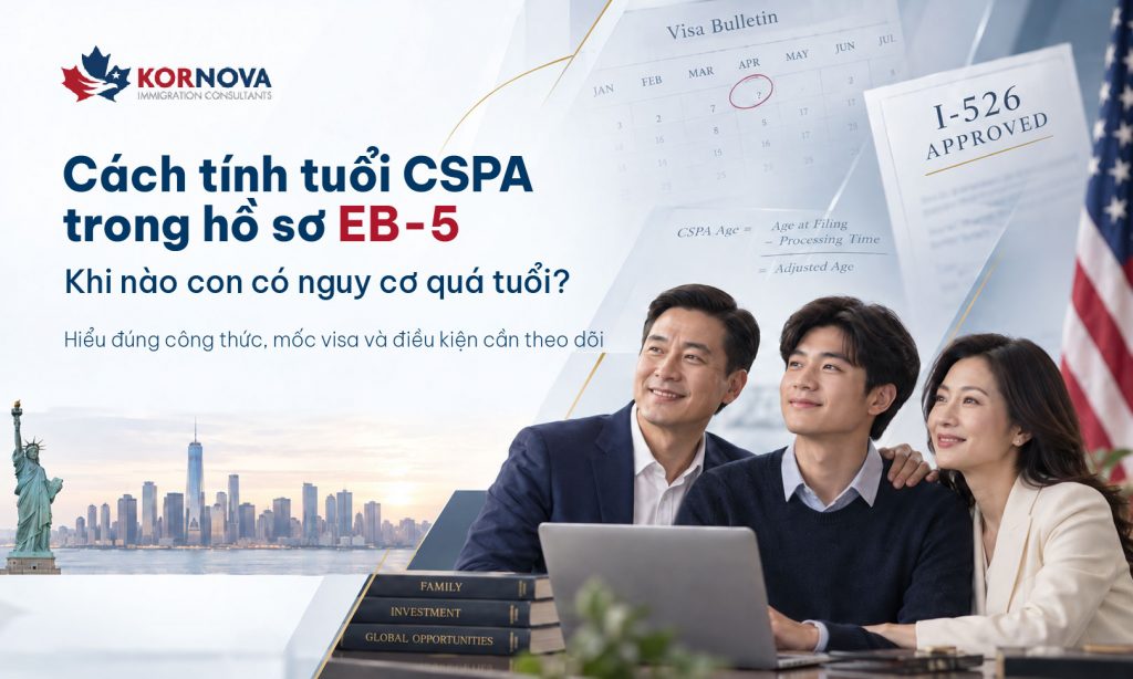 Cách tính tuổi CSPA trong hồ sơ EB-5: Khi nào con có nguy cơ quá tuổi?