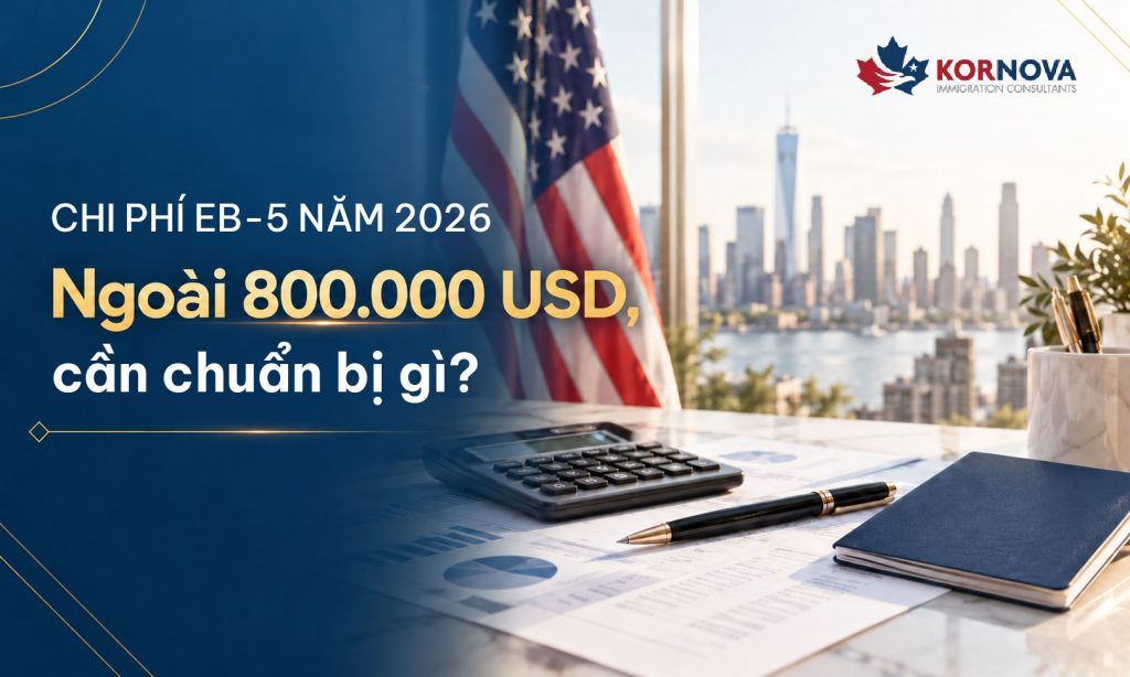 Chi phí EB-5 năm 2026: Ngoài 800.000 USD, cần chuẩn bị gì?