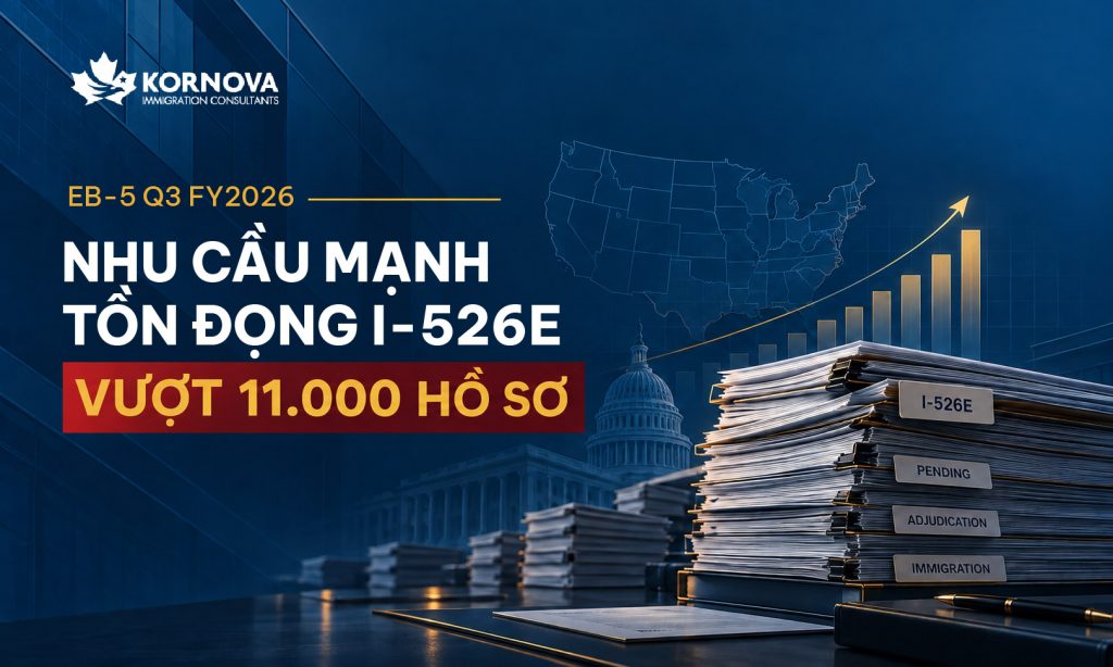 EB-5 Q3 FY2026: Nhu cầu mạnh nhưng tồn đọng I-526E vượt 11.000 hồ sơ